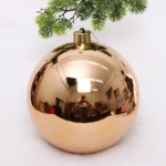 Новогодний шар 30 см «Глянец», шампань