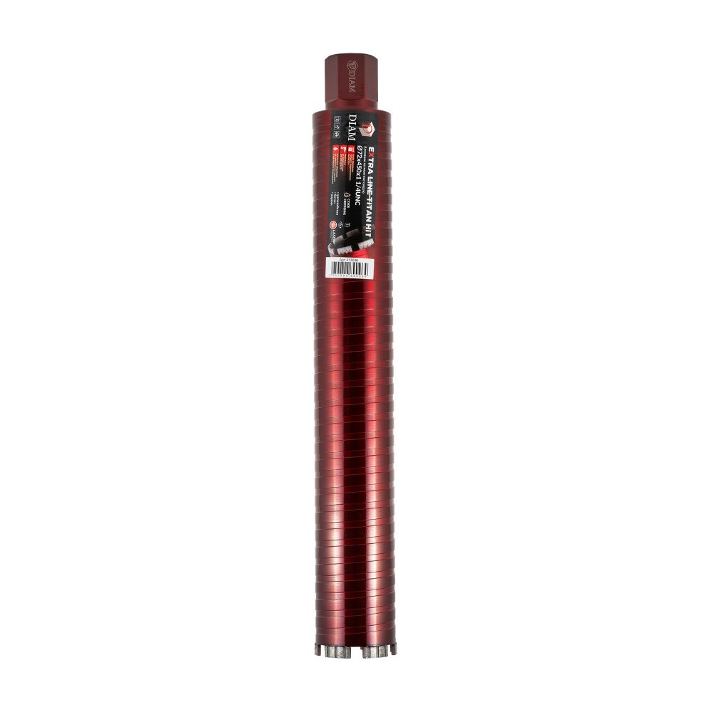 Алмазное сегментное сверло DIAM EXTRA LINE 72х450мм TITAN HIT (сухое сверление) 313036