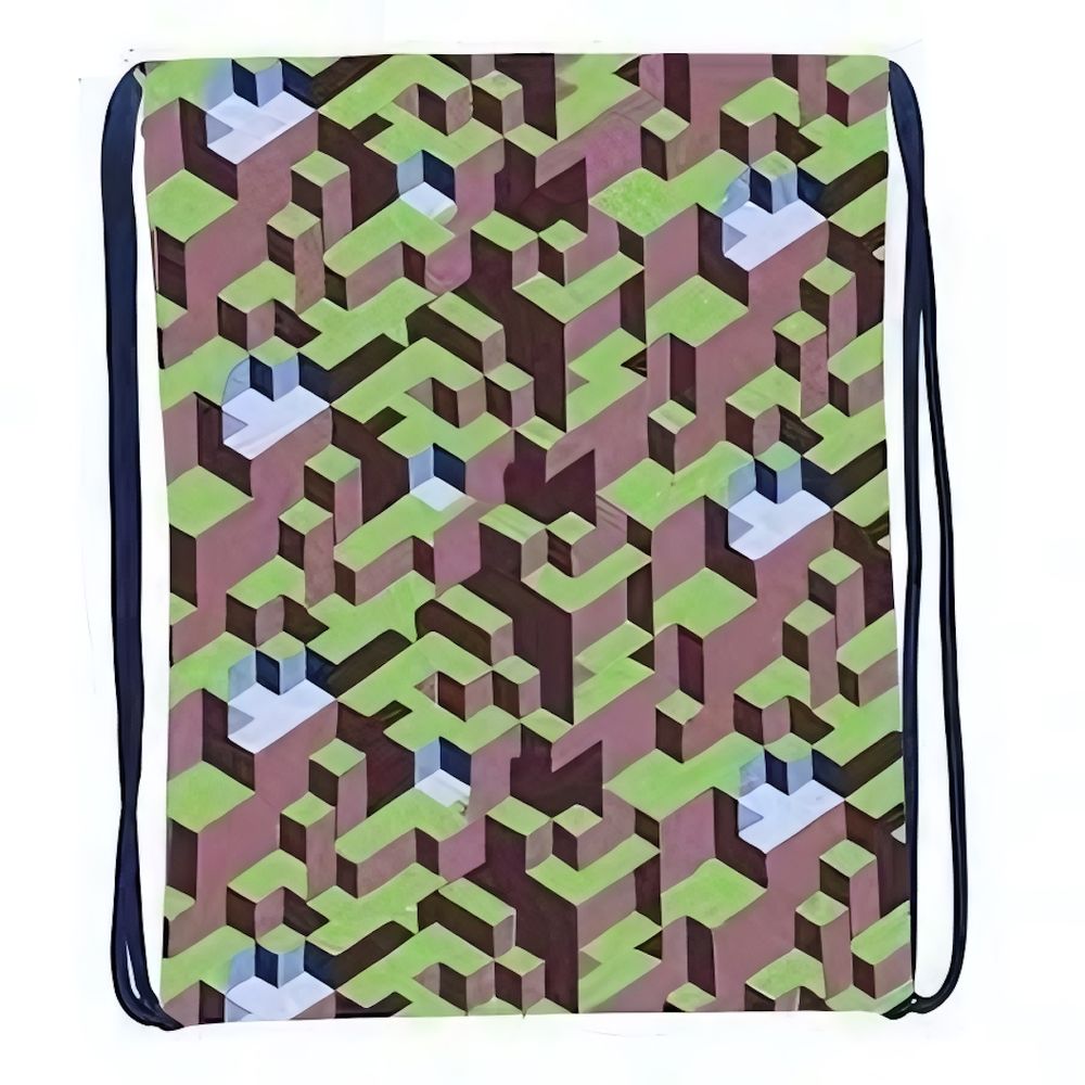 Мешок д/обуви 370*470 мм. 1 отд. "Зеленая абстракция" (Центрум)