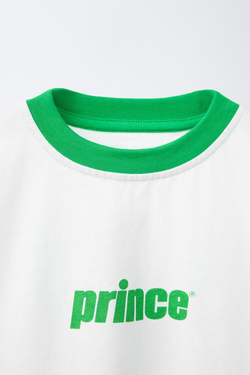 ZARA ФУТБОЛКА С ПРИНТОМ PRINCE ®, БЕЛЫЙ