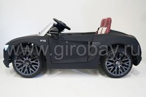 Детский электромобиль River Toys AUDI R8 черный