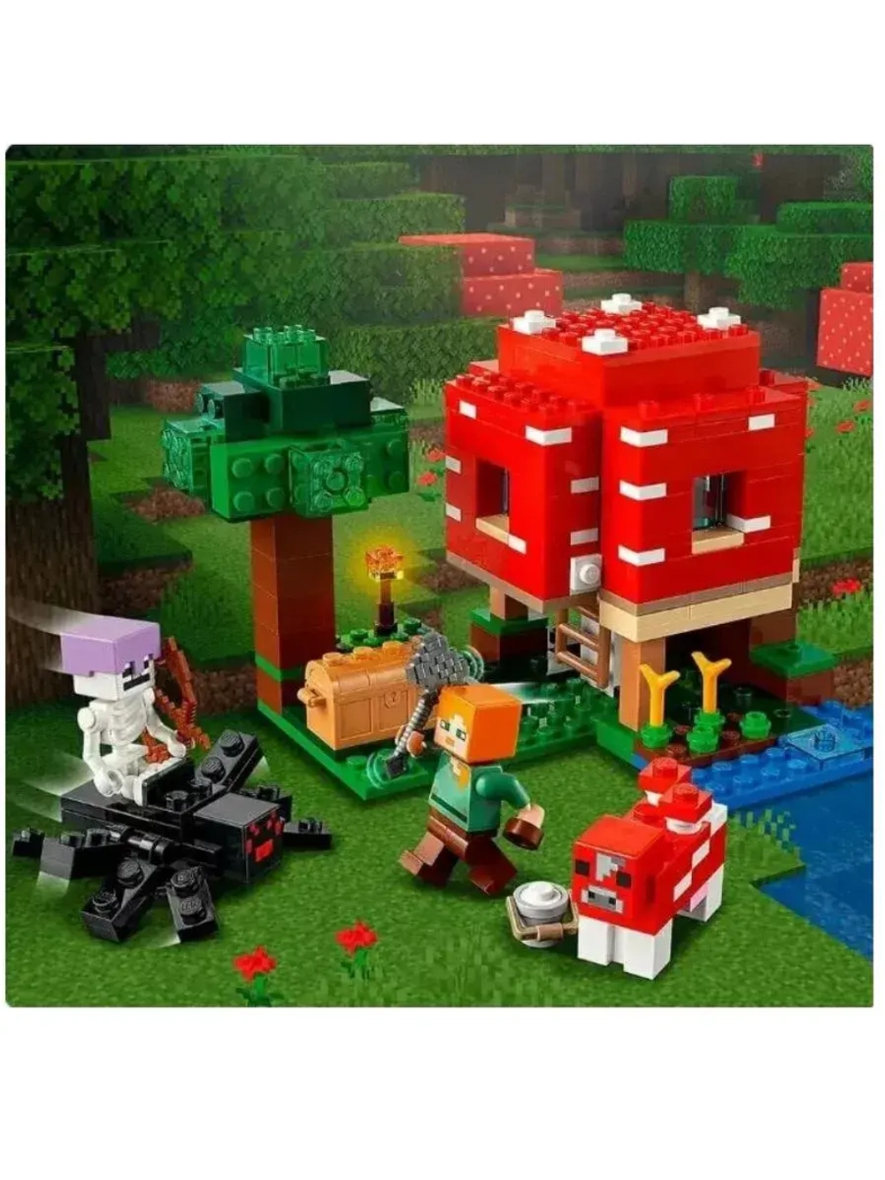 Конструктор Майнкрафт Грибной дом 272 детали 91179