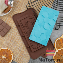 Форма силиконовая для шоколада «Плитка мозаика»