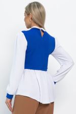 Блуза Жозетта (василько-белая) Б14840-3М LT Collection