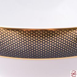 Набор салатников Falkenporzellan Deluxe Shape - Rio Black Gold 21 см (6 шт)