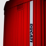 Чемодан ручная кладь Piquadro x Ducati/Rosso