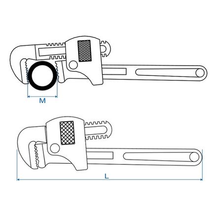 Цена на KING TONY (6531-14) Ключ трубный Стиллсона 350 мм