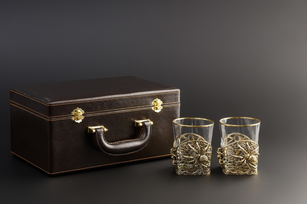 Набор стаканов для виски "Паук" 2 шт.