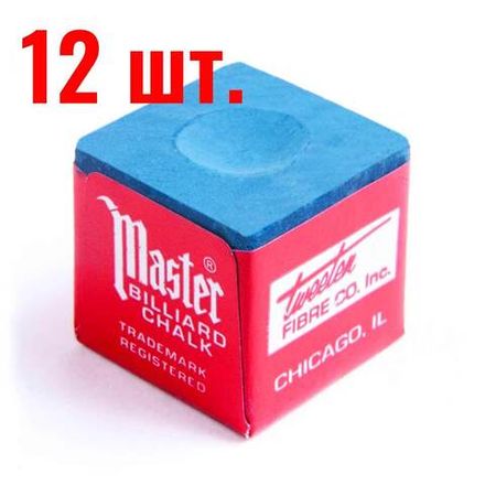 Мел "Master" (12 шт) синий