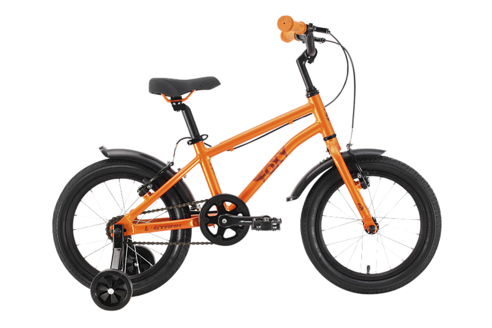 Велосипед 16" Stark'22 Foxy Boy оранжевый/черный