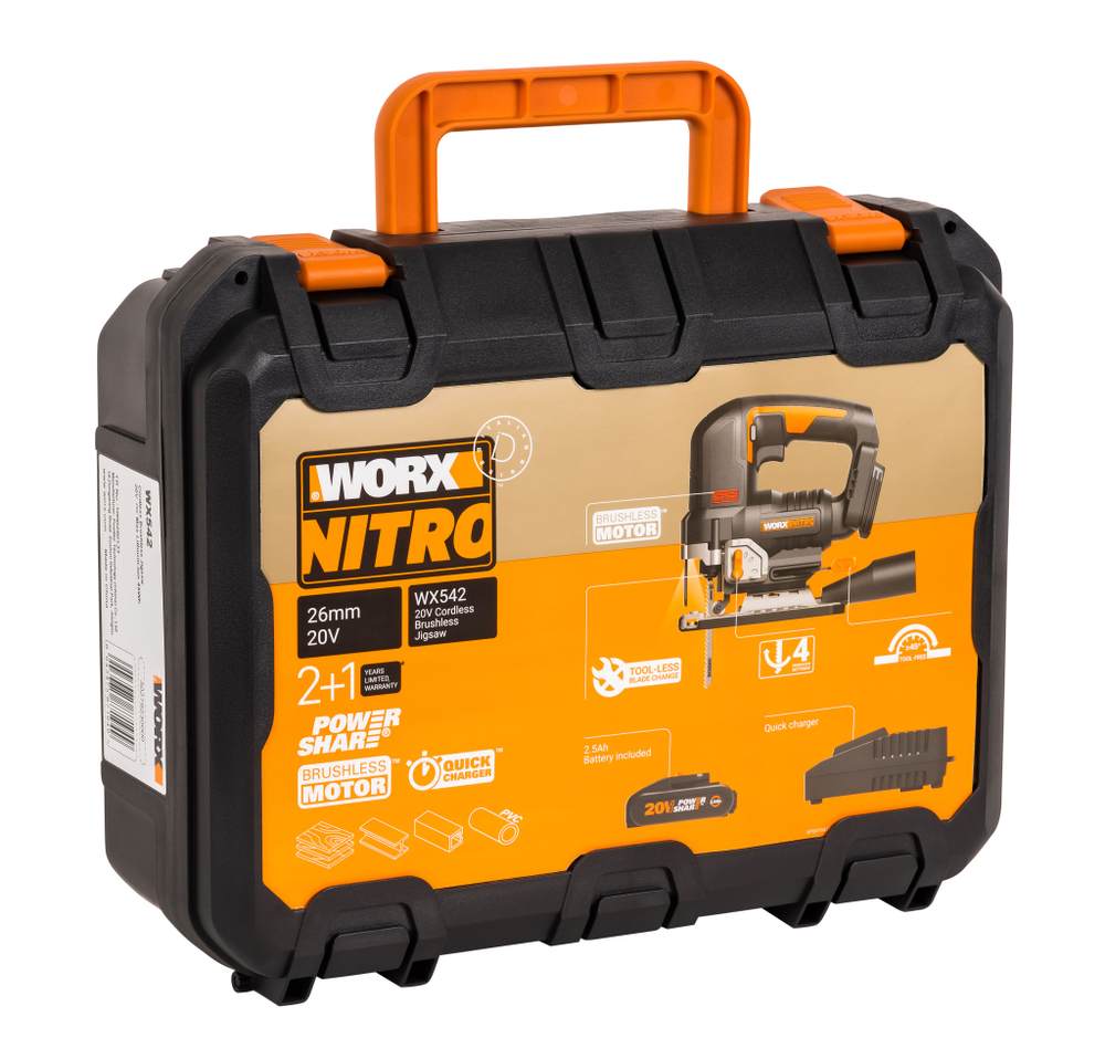 Лобзик аккумуляторный бесщёточный WORX W542