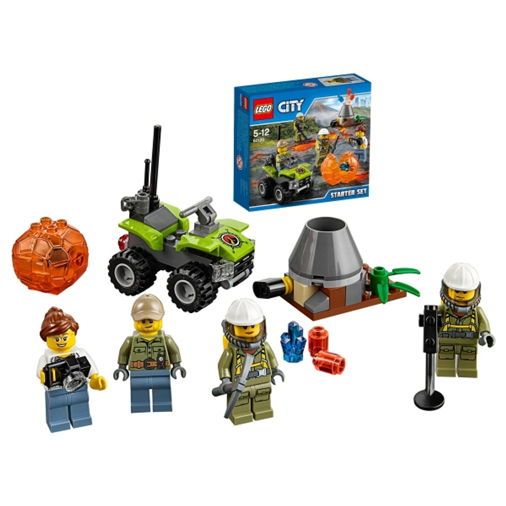 LEGO City: Набор для начинающих Исследователи вулканов 60120 — Volcano Starter — Лего Сити Город