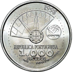 Portugal, 1000 Escudos, 1998 – International Year of the Ocean. Silver Commemorative Coin, MS