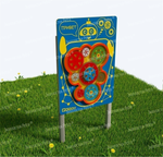 Уличный игровой развивающий модуль Занимательная механика