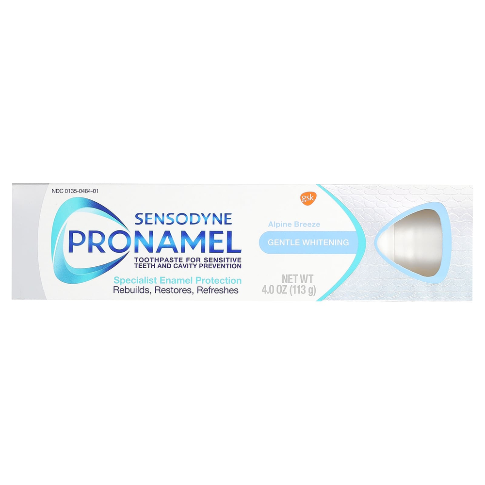 Sensodyne, ProNamel, отбеливающая зубная паста, альпийский бриз, 113 г (4 унции)