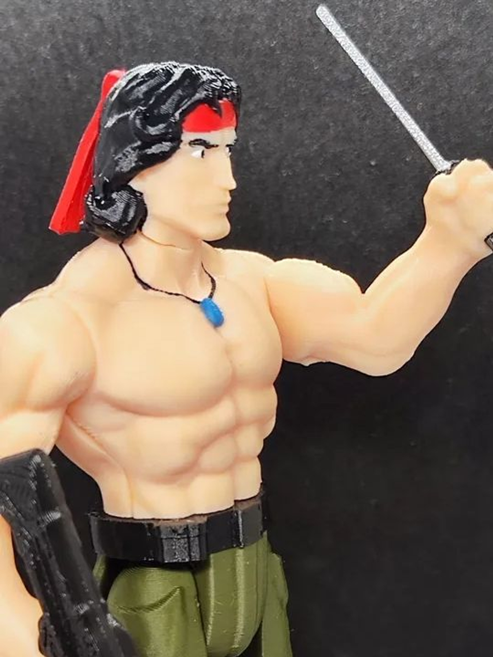 Подвижная фигурка "Джон Рэмбо" (Rambo) Легендарный герой боевиков. Подвижные плечи, таз и голова