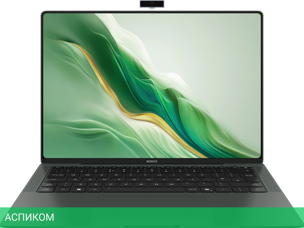 Ноутбук Honor MagicBook Art 14 MRA-721 Core Ultra 7 155H 32Gb SSD1Tb Intel Arc 14.6" OLED Touch 3.1K (3120x2080) Windows 11 Home green WiFi BT Cam (5301AKXL)