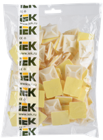 Площадка самоклеящаяся 30х30 белая под хомуты (100шт) IEK