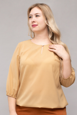 Блузка женская 3297ЛП, бежевый #285Б093297ЛП