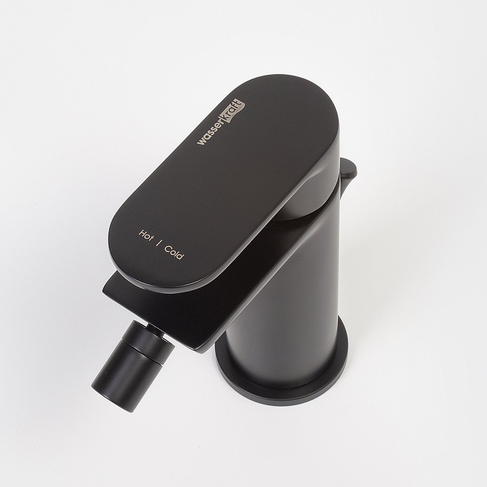 Инсталляция для биде со смесителем WasserKraft Naab 86BDT.050.BL.SQ7406 черная панель/смеситель черный Soft-touch