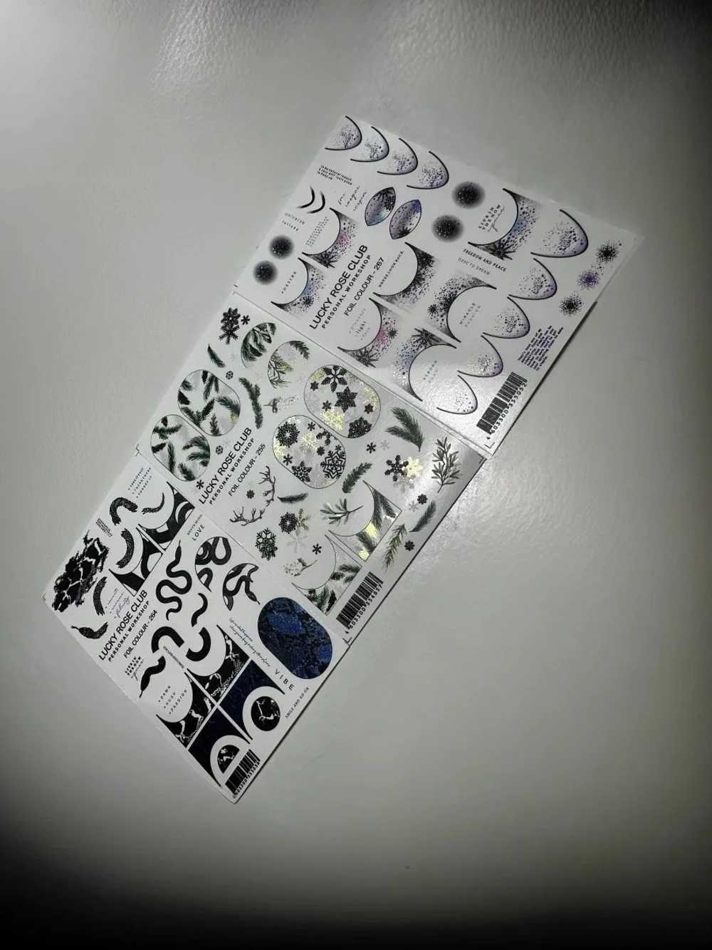 Набор слайдеров 3 шт для длинных ногтей 255, 264, 267