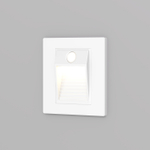 DK1020-WH Светильник встраиваемый в стену c датчиком движения, IP 20, LED 3000, 1 Вт, белый, пластик