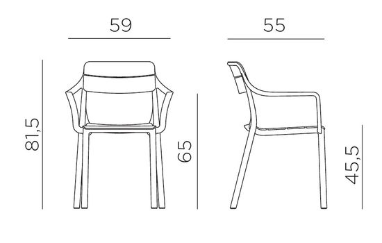 Кресло пластиковое Cassia