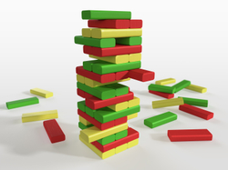 Игра для детей и взрослых Башня "Брусок"