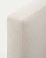 Кровать Blok бежевая со съемными чехлами под матрас 180 х 200 см