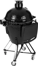 Керамический угольный гриль Primo Round All-In-One, 47 см, с ножками и столиками