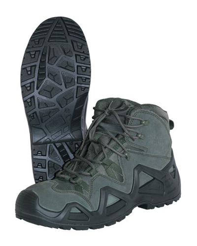 Ботинки замша (оливковые)