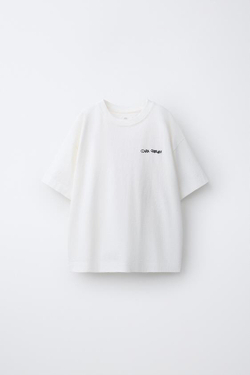 ZARA ФУТБОЛКА CLARA CEBRIAN ©, БЕЛЫЙ