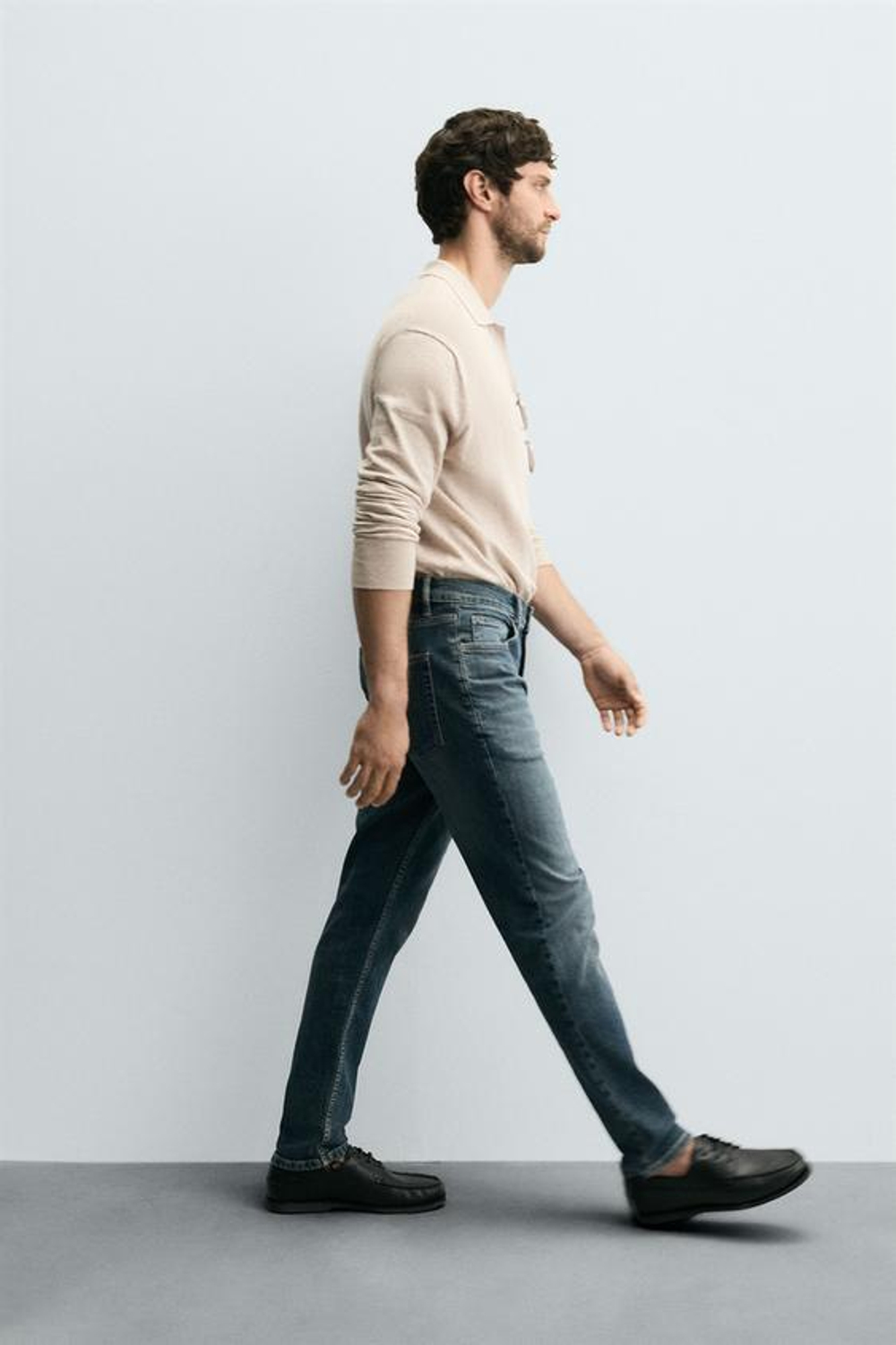 ZARA ДЖИНСЫ SLIM FIT БАЗОВЫЕ, СИНИЙ