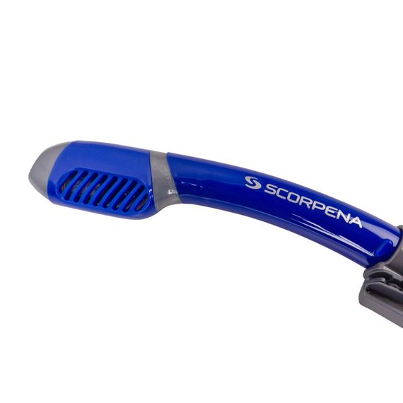 Трубка Scorpena N2 c двумя клапанами синяя