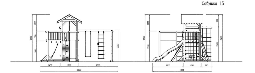 Детская игровая площадка Савушка-15 (Color-7)