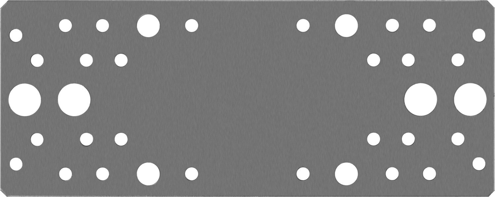 Крепежная пластина 200x80 x 2мм, КП-2.0 ЗУБР