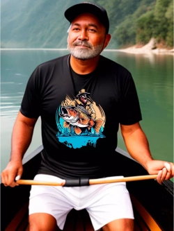 Футболка для рыбака с надписью