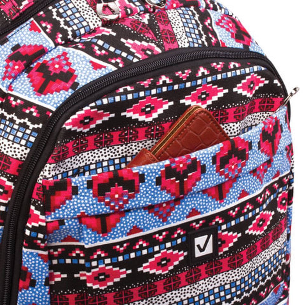 Рюкзак BRAUBERG для старшеклассников/студентов/молодежи, узоры, "Фигуры", 27 литров, 47х32х14 см, 226353