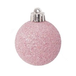 GAEM Набор из 12шт, Украшение новогоднее Шар "Розовый жемчуг", D4 см, L4 W4 H5 см