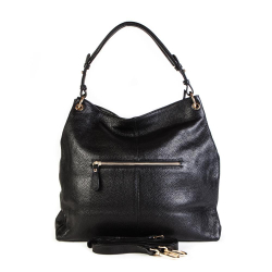 Сумочка женская средняя кожаная 34х33х13 см Doublecity 9736 Black