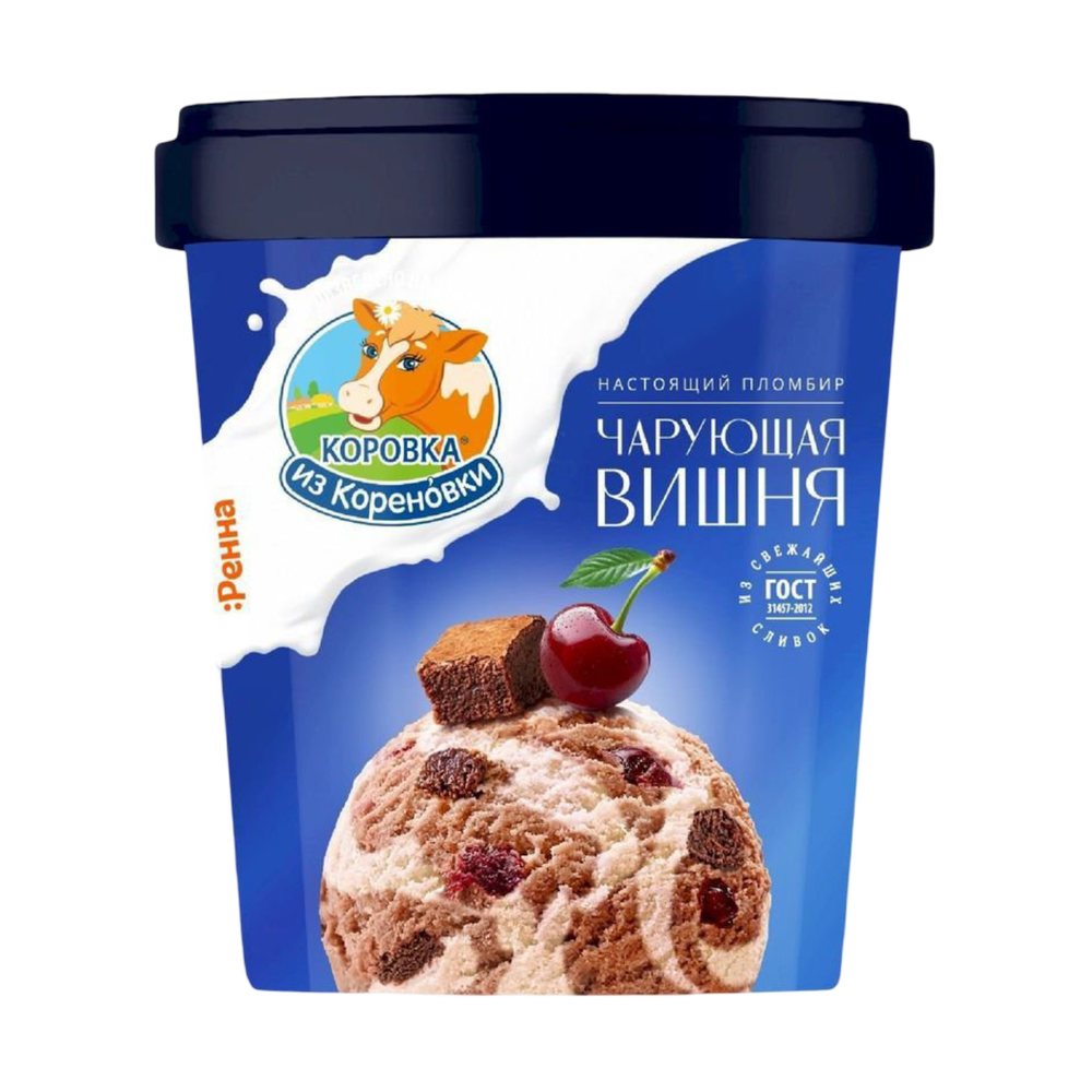 Мороженое "Коровка из Кореновки" ведро ВИШНЯ 300гр