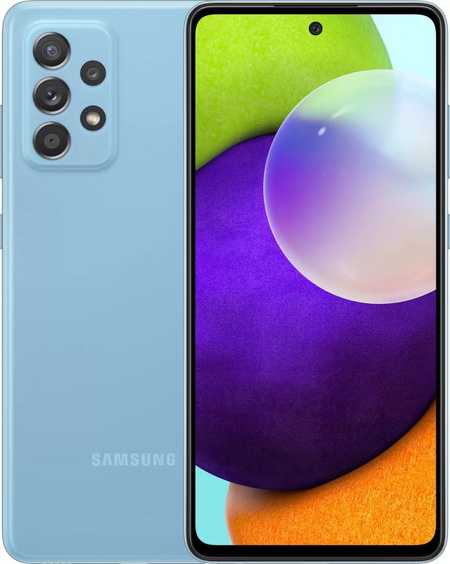 Смартфон Samsung Galaxy A52 4/128GB Awesome Blue (SM-A525F) Синий  Ростест Оф. Гарантия