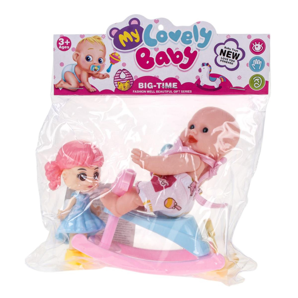 Пупс с аксесс., пакет 0812-205