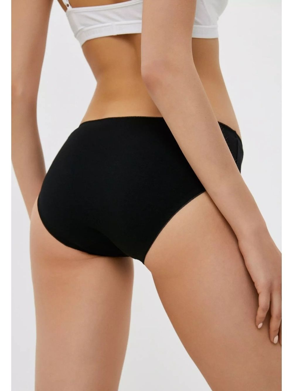 Трусы женские хлопковые слипы  средней посадки