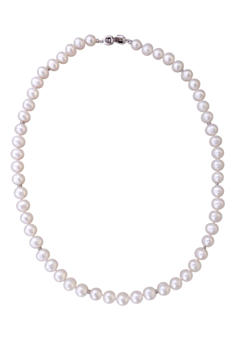 Бусы 45 см белый речной жемчуг