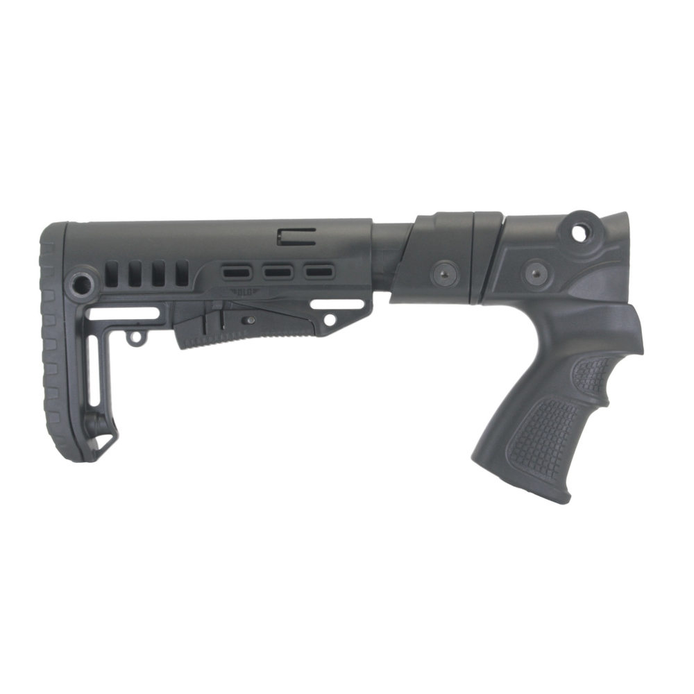 Пластиковый приклад МР-155, МР-135, DLG Tactical. Черный