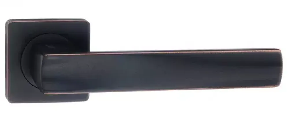 Дверная ручка RENZ 74-02 ABB Остия (черная бронза с патиной)
