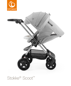 Детская коляска Stokke Scoot Grey Melange, серый меланж