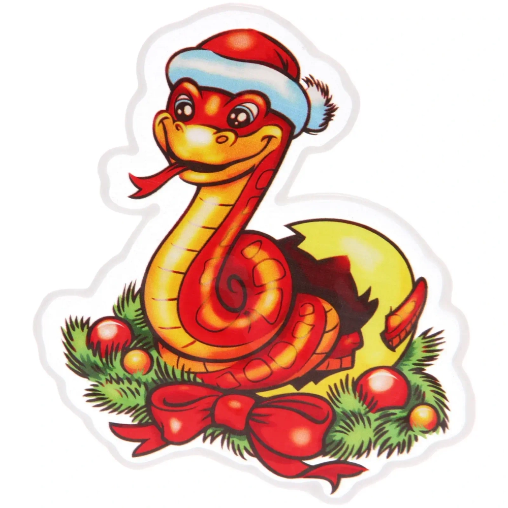 Наклейка на стекло «Змейка» 20*20 см