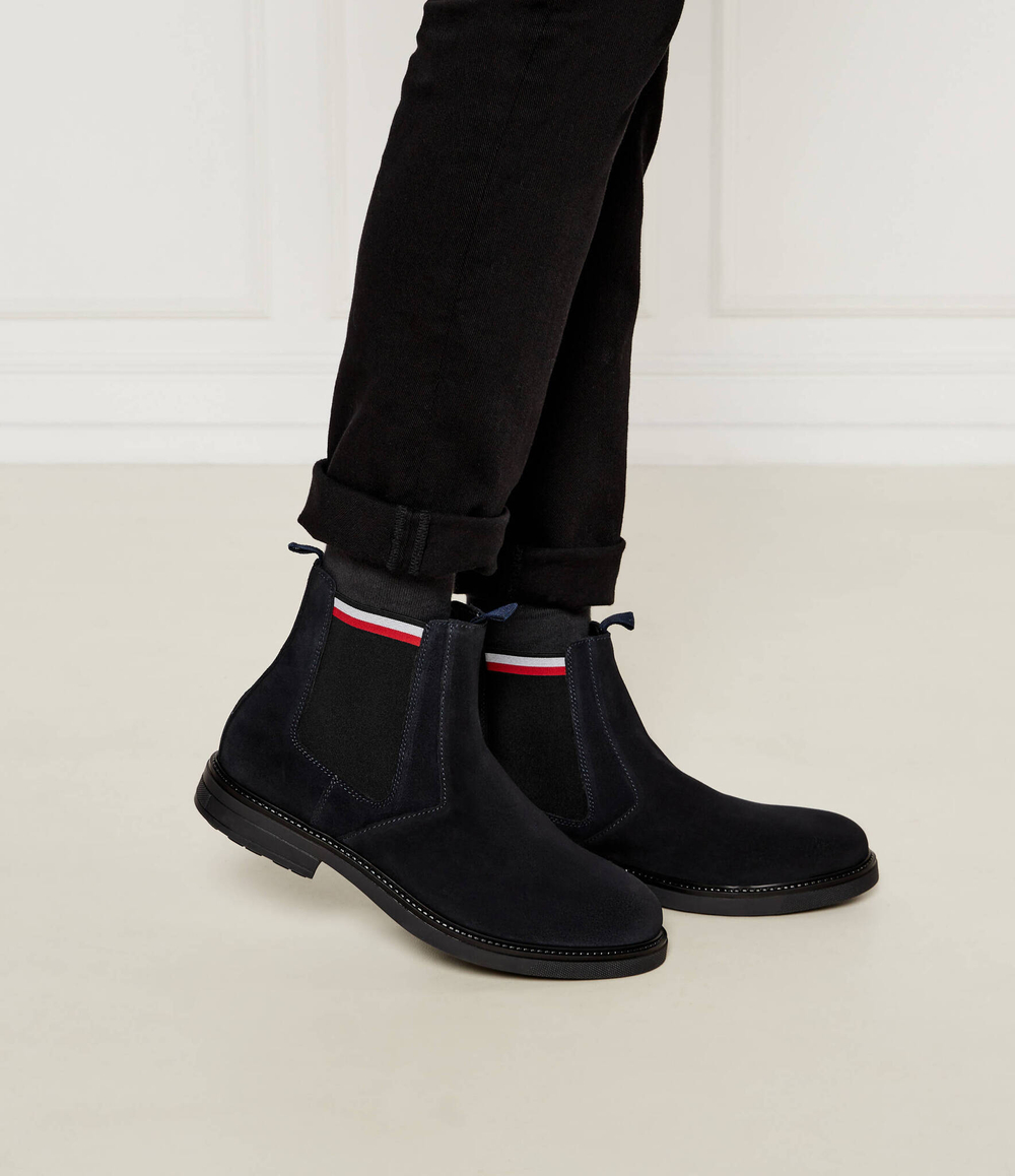 Кожаные челси CHELSEA Tommy Hilfiger - черный(FM0FM05191)